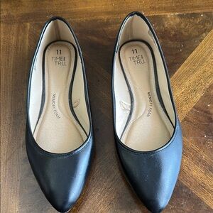Time and Tru Black Ballet Flats Elegant Design
